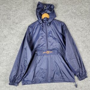 Vintage Auburn Tigers Windbreaker Navy Blue Pullover Jacket Mens Medium Vesi